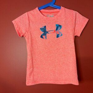 Under Armour Girl's HeatGear Poly T-shirt - Size 5